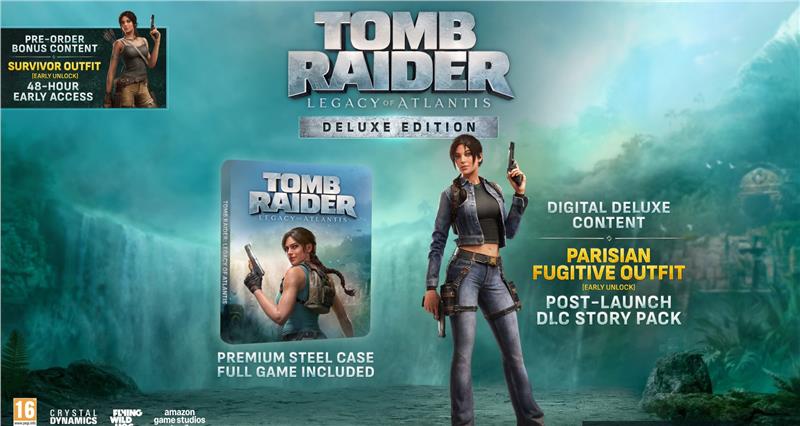 Гра консольна PS5 Tomb Raider: Legacy of Atlantis – Deluxe Edition, BD диск
