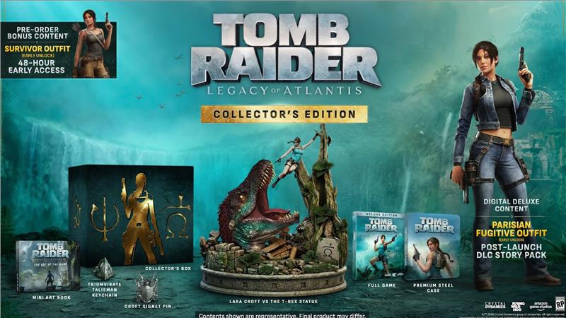 Гра консольна PS5 Tomb Raider: Legacy of Atlantis – Collector’s Edition, BD диск