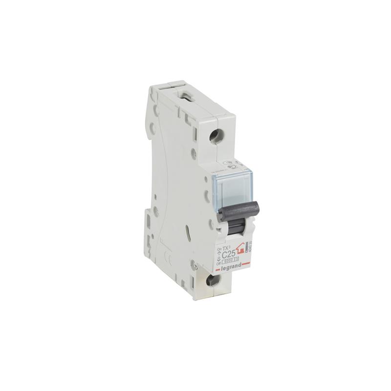 Автоматичний вимикач Legrand Tx3 C 25А 1п 6ka