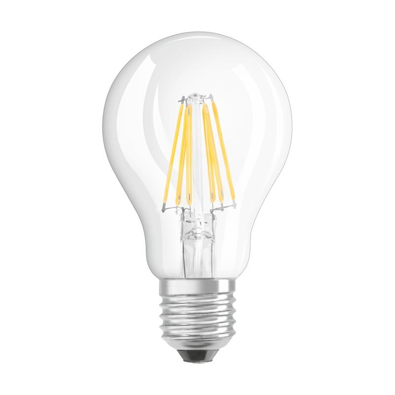 Лампа светодиодная OSRAM LED A60 7W (806Lm) 2700K E27 филаментная