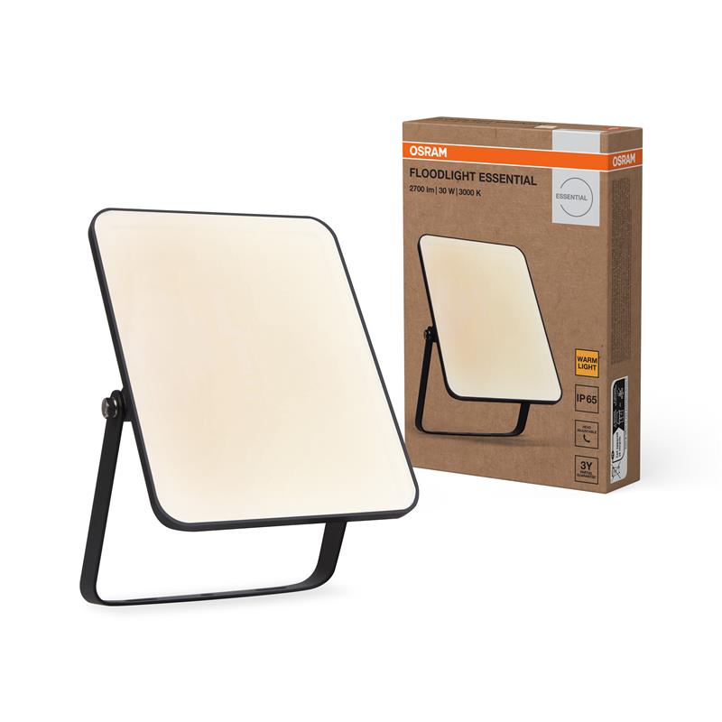 Прожектор OSRAM ESSENTIAL 30Вт 2700Лм 3000K чорний