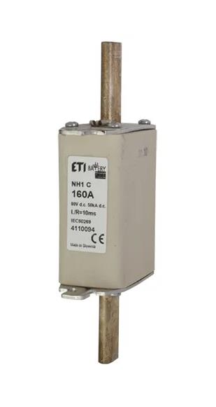 Запобіжник ETI, NH-1 Battery 250A 80V DC