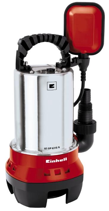 Насос дренажный Einhell GC-DP 6315 N, 630 Вт, 17000 л/ч, выс. 8 м, глуб. 5 м, корпус нерж.