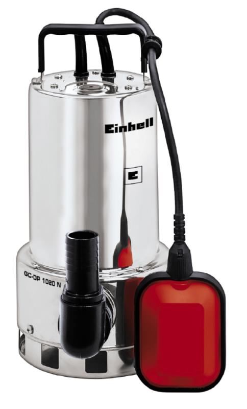 Насос дренажный Einhell GC-DP 1020 N, 1000 Вт, 18000 л/ч, выс. 9 м, глуб. 5 м, корпус нержавейка