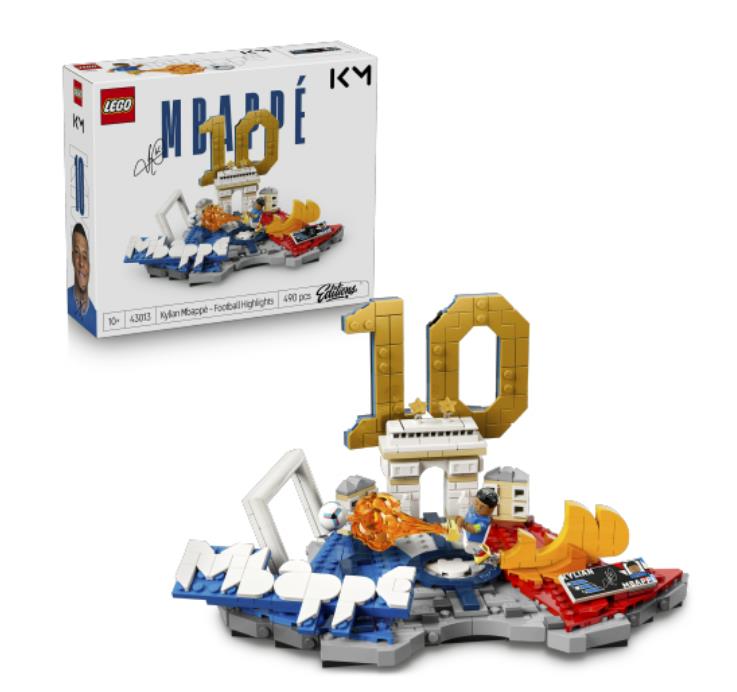 Конструктор LEGO Editions Football Кіліан Мбаппе — найкращі моменти футбольних матчів