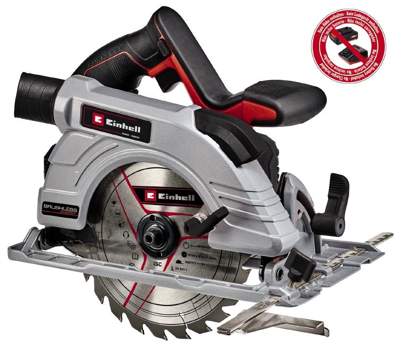 Пила дискова акумуляторна Einhell Professional TE-CS 18/190LI BL PXC 18В 190х20мм 3.23кг без АКБ та ЗП