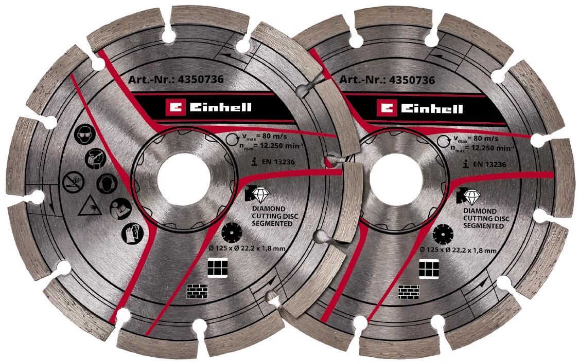 Диски для бороздника Einhell 125х22.2мм, 2шт