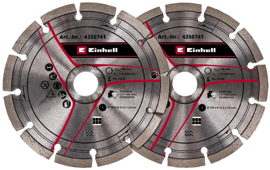 Диски для бороздника Einhell 150х22.2мм, 2шт