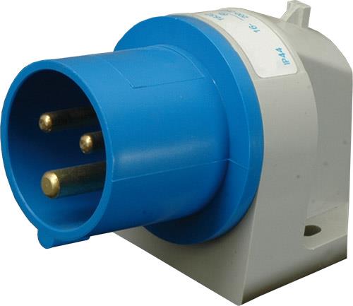 Вилка вбудована ETI, кутова ER-3232 IP44 (32A, 230V, 2P+PE)