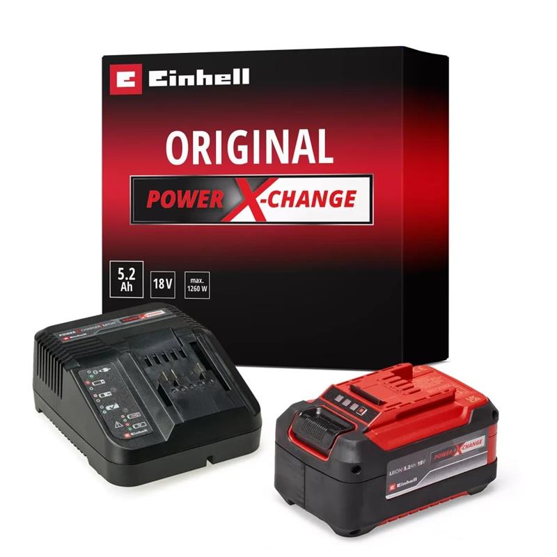 Набір акумулятора та зарядного пристрою Einhell Starter Kit PXC 18В 1х5.2А·год