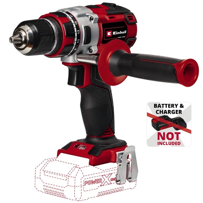 Шурупокрут-дриль акумуляторний Einhell Professional TP-CD 18/80 Li BL - Solo PXC 18В 80Нм 0-500/0-1800об/хв 1.4кг без АКБ та ЗП
