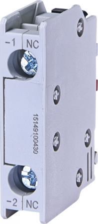 Блок контакт ETI, BCXMFE01 (1NC) (фронтальний)