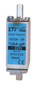 Запобіжник ETI, M000UQ2/50A/690V gR (200 кА)