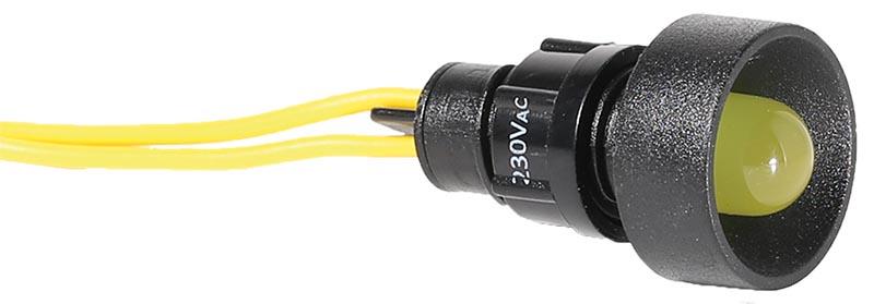 Лампа сигнальна ETI, LS LED 10 Y 230 (10мм, 230V AC, жовта)