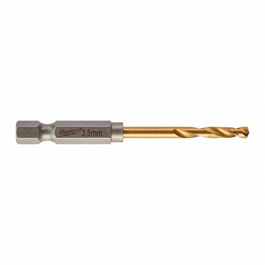 Свердло по металу Milwaukee RedHEX HSS-G TiN, 3.5х25х69мм, 2шт