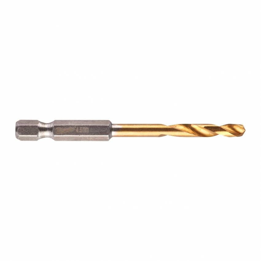 Свердло по металу Milwaukee RedHEX HSS-G TiN, 4.5х29х76мм