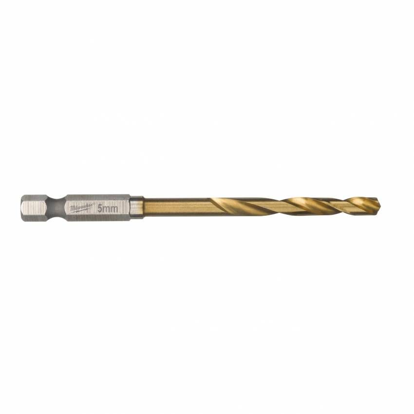 Свердло по металу Milwaukee RedHEX HSS-G TiN, 5х31х80мм