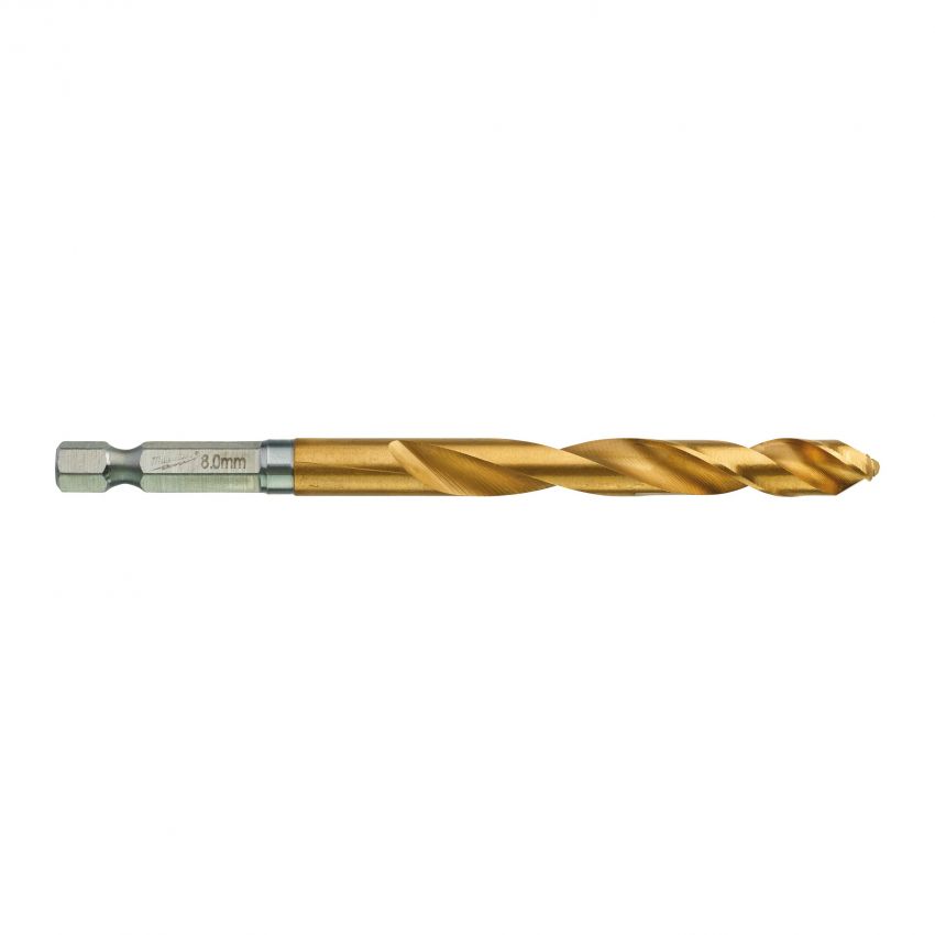 Свердло по металу Milwaukee RedHEX HSS-G TiN, 8х70х111мм