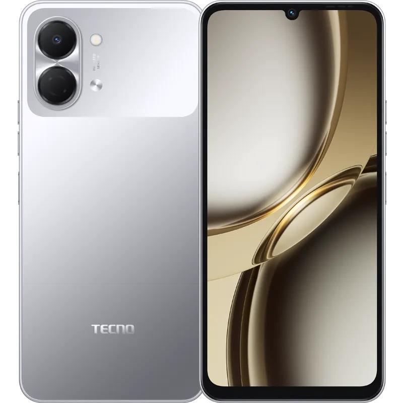 Смартфон TECNO Spark Go 3 (KN3) 6.75" 4/128ГБ, 2SIM, 5000мА•год, Titanium Grey