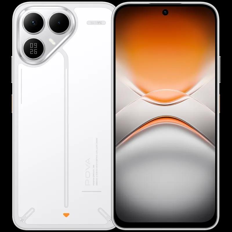 Смартфон TECNO POVA 8 5G (LK6) 6.76" 8/128ГБ, 2SIM, 8000мА•год, Arc White