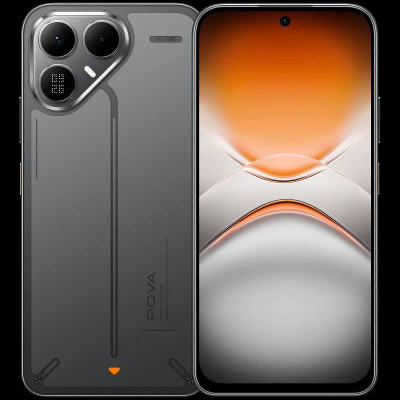 Смартфон TECNO POVA 8 5G (LK6) 6.76" 8/128ГБ, 2SIM, 8000мА•год, Graphite Black