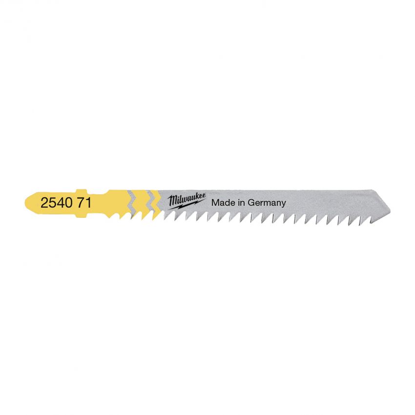 Полотно пиляльне для лобзика Milwaukee T111C, по дереву, крок зуба 3ммх75мм, 5шт