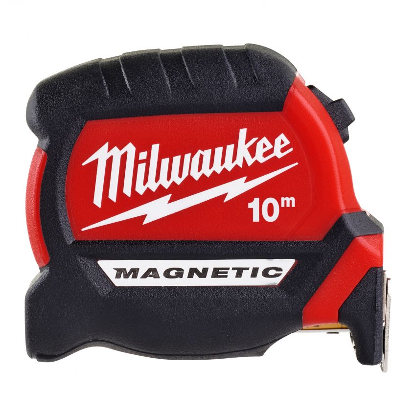 Рулетка Milwaukee Premium, 10мх27мм, з фіксатором змотування, АБС-пластик, магніт