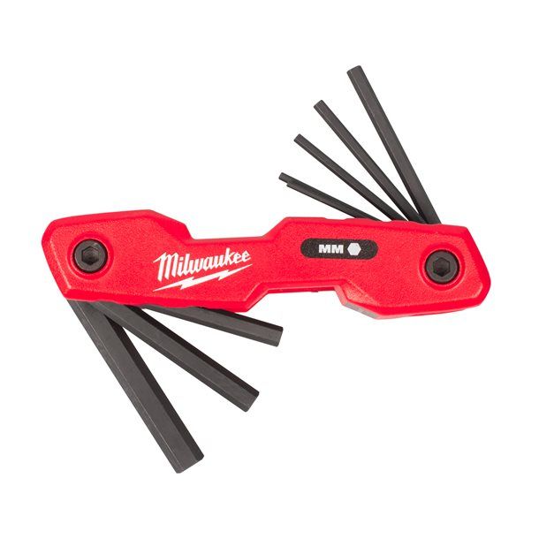 Ключі шестигранні Milwaukee, 118мм, HEX1.5-8мм, складаються в корпус, набір 8шт