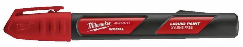 Маркер Milwaukee InkZAll LP, водостійкий, уф-стійкі, червоний