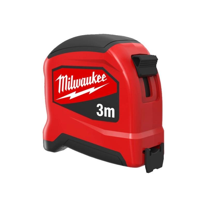 Рулетка Milwaukee SLIMLINE, 3мх16мм з фіксатором змотування, АБС-пластик