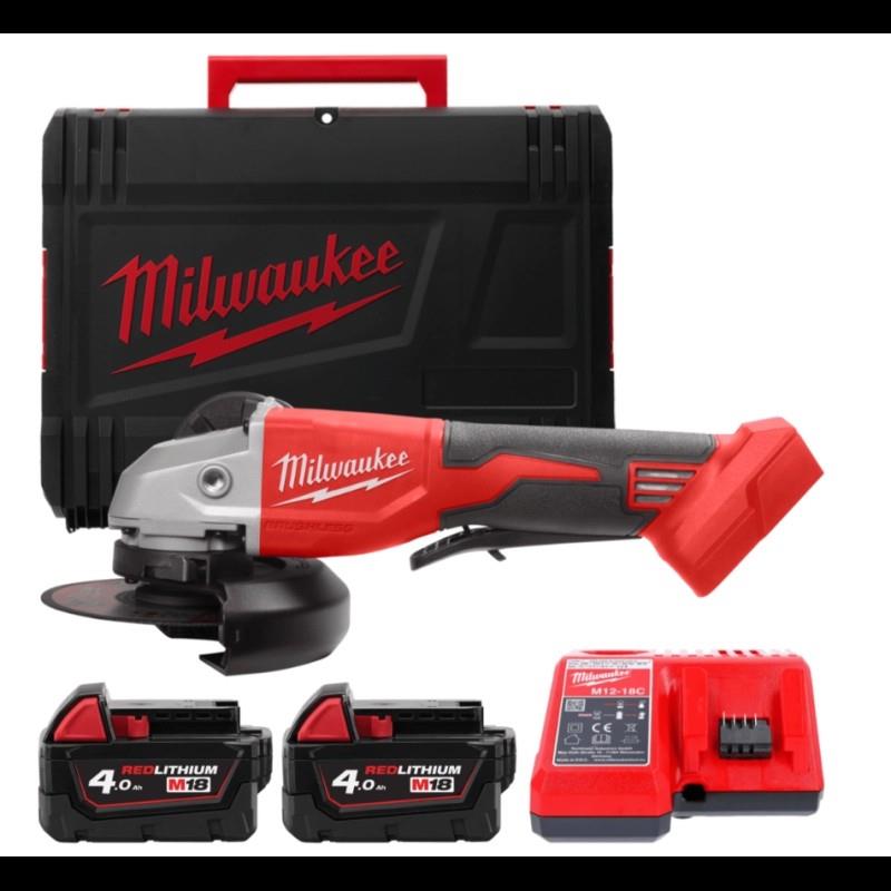 Шліфмашина кутова акумуляторна Milwaukee M18 BLSAG125XPD-402X 125мм 18В 1x4.0А·год 11000об/хв ЗП M12-18 С кейс 2.4кг