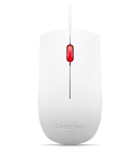 Мышь Lenovo Essential USB Mouse White