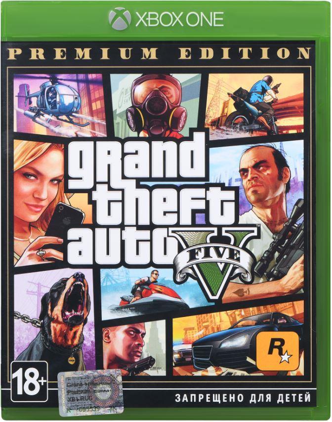 Игра Xbox One Grand Theft Auto V Premium Online Edition [Blu-Ray диск]