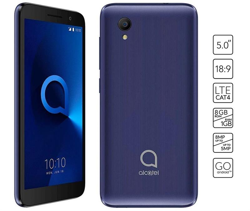 Смартфон Alcatel 1 (5033D) 1/8GB Dual SIM Bluish Black