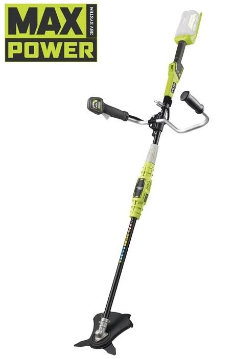 Тример садовий акумуляторний Ryobi Max Power RBC36B26B 36В 26см ніж/ліска 30см ергоремені Vertebrae 3.7кг без АКБ та ЗП
