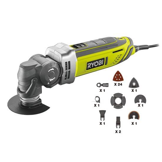 Багатофункціональний інструмент реноватор Ryobi RMT300-SA 300Вт 10000-20000об/хв кут коливань 3.2° 1.4кг