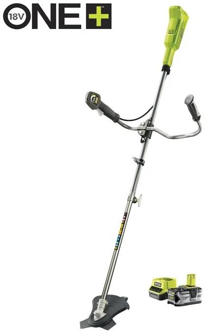 Тример садовий акумуляторний Ryobi ONE+ RBC18X20B4F 18В 20см ніж/ліска 30см 1х4А·год ергоремені Vertebrae 4.7кг