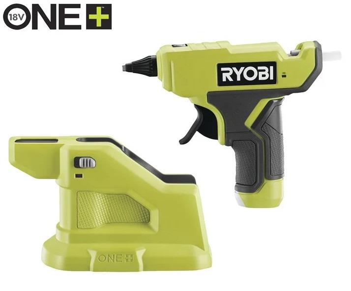 Пістолет клейовий Ryobi ONE+ RGLM18-0 18В стрижні 7мм 170° без АКБ та ЗП