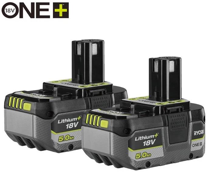 Набір акумуляторів Ryobi ONE+ RB1850X2 18В 2х5А·год