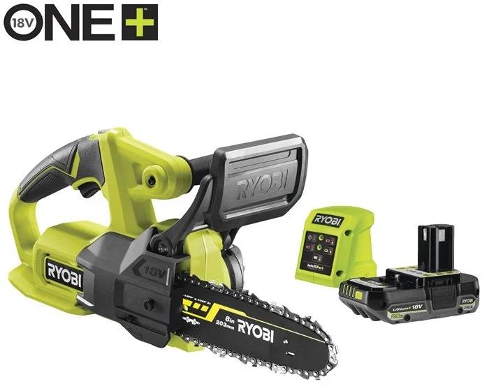 Пила ланцюгова акумуляторна Ryobi ONE+ RY18CS20A-125 18В акб 1х2.5А·год ЗП 20см 2.3кг