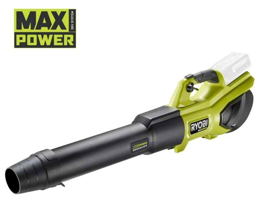 Повітродув садовий акумуляторний Ryobi Max Power RY36BLXB-0 36В 306км/год 3кг без АКБ та ЗП