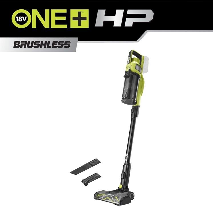 Пилосос акумуляторний Ryobi ONE+ HP RSV18X-0 18В 90Вт 20кПа контейнер 0.8л HEPA12 3.1кг без АКБ та ЗП