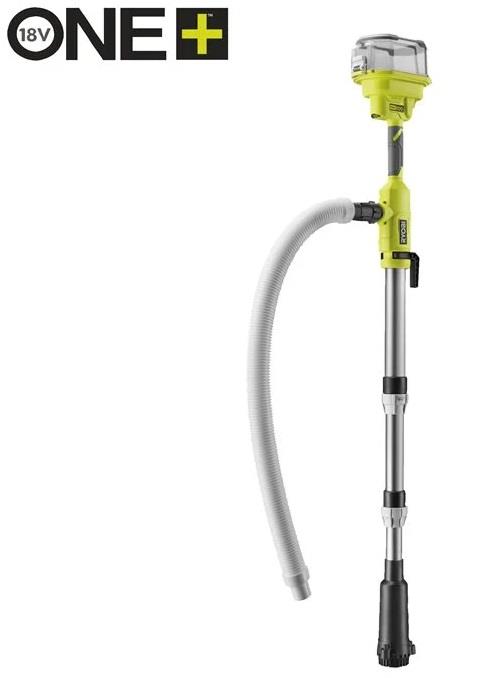 Насос для води акумуляторний Ryobi ONE+ RY18STPA-0 18В 3360л/год перекачування 7м телескопічний 0.7-1.2м таймер відключення 2.5кг без АКБ та ЗП