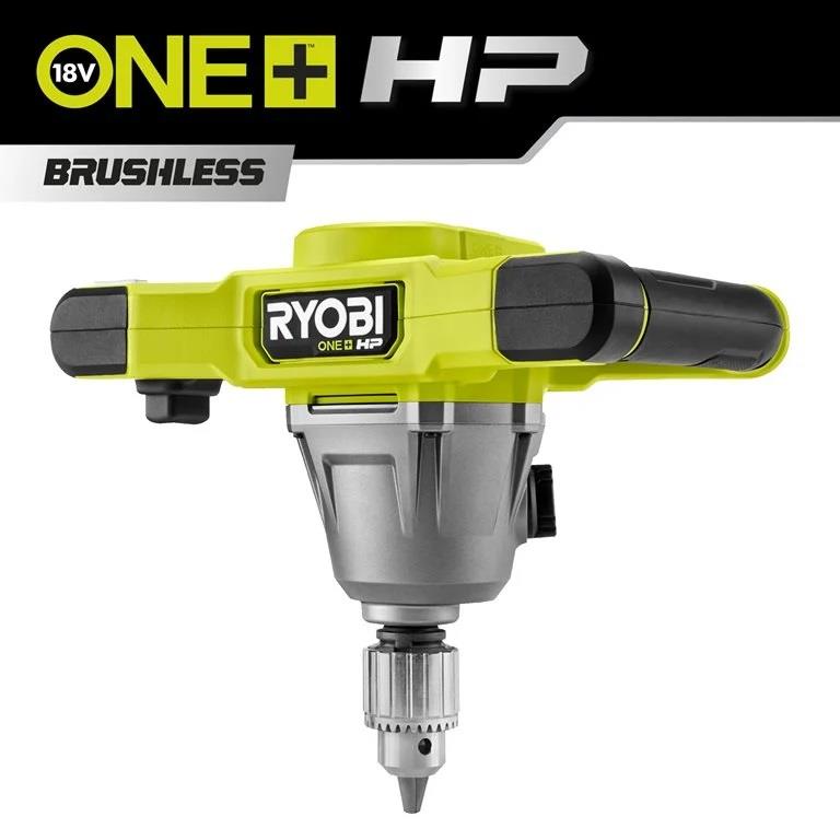 Міксер будівельний акумуляторний Ryobi ONE+ HP RPM18X-0 18В 800об/хв 6 рівнів швидкості плавний пуск 3.1кг без АКБ та ЗП