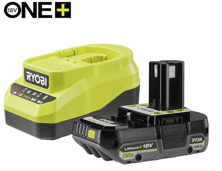 Набір акумулятора та зарядного пристрою Ryobi ONE+ RC18120A-120C 18В 1х2А·год ЗП 2А