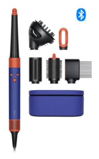 Стайлер Dyson Airwrap I.D. HS08 Curly+Coily Complete Long Vinca Blue/Topaz, 1300Вт, темп.режимів-3, насадок-6, кейс, кераміка, синьо-мідний