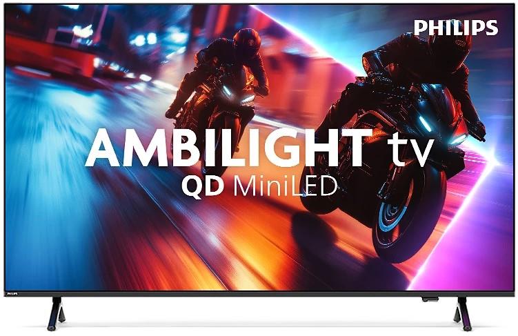 Телевізор 55" Philips MiniLED 4K 144Hz Smart Titan OS Black Ambilight