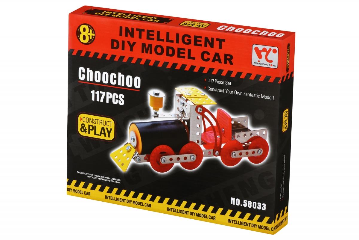 Конструктор металлический Same Toy Inteligent DIY Model Car Паравоз 117 эл. 58033Ut