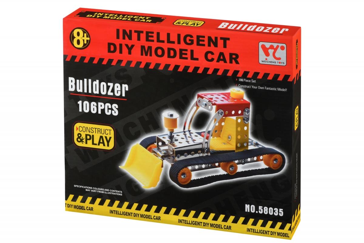 Конструктор металлический Same Toy Inteligent DIY Model Car Бульдозер 106 эл. 58035Ut