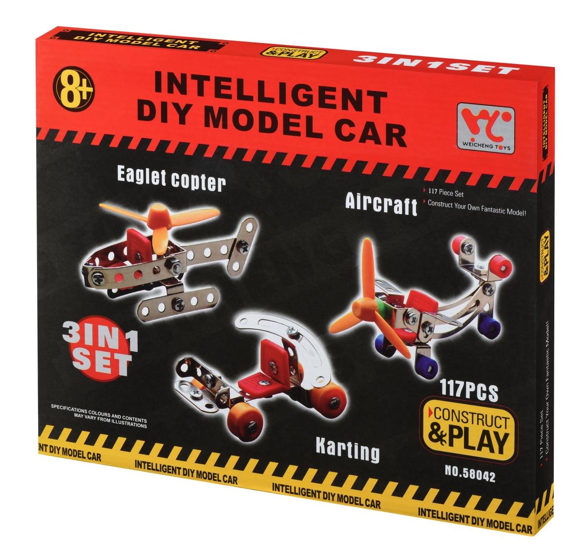 Конструктор металлический Same Toy Inteligent DIY Model Car 3в1 117 эл. 58042Ut